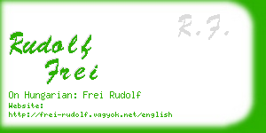 rudolf frei business card
